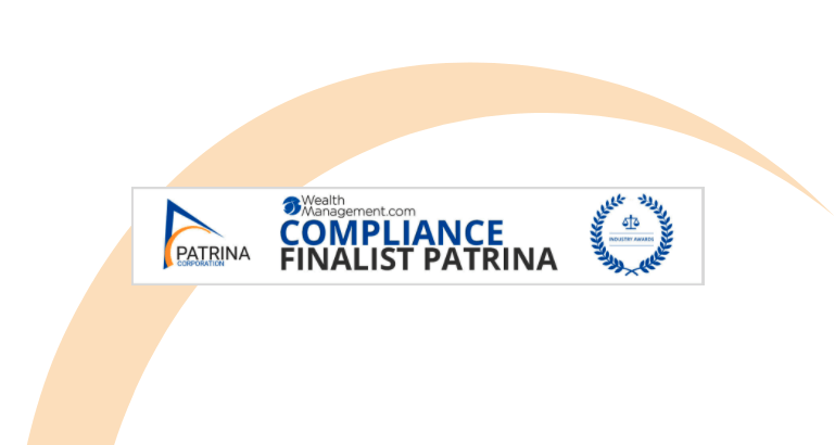 WealthManagement.com Compliance Finalist Patrina recognition, as displayed on the official website